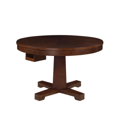 Coaster Marietta Round Wooden Game Table Tobacco Model 100171