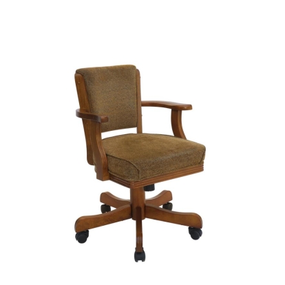 Coaster Mitchell Upholstered Game Chair Olive-brown and Amber Model 100952
