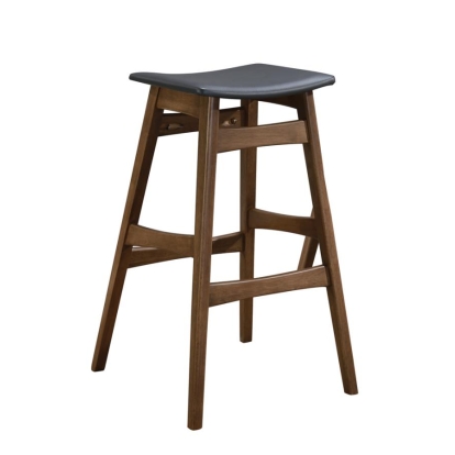 Coaster Finnick Tapered Legs Bar Stools Dark Grey and Walnut (Set of 2) Model 101437