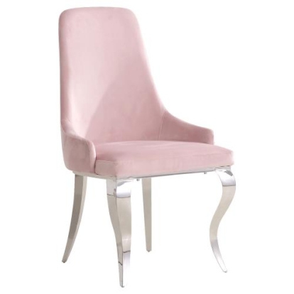 Coaster Antoine Upholstered Demi Arm Dining Side Chairs (Set of 2)