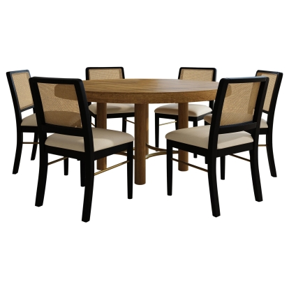 Coaster Arini Coastal Natural Dining Table Model 108930-S7B