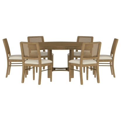 Coaster Arini Coastal Natural Dining Table Model 108930-S7W