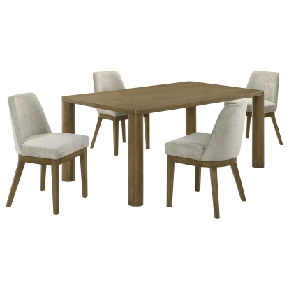Coaster Castlewood Mid-Century Modern Dining Table Model 109351-S5