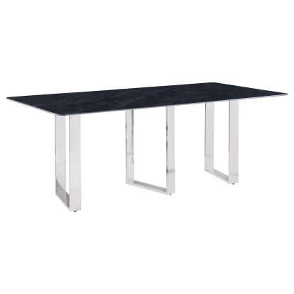 Coaster Desden Contemporary Grey Marble Dining Table Model 109361