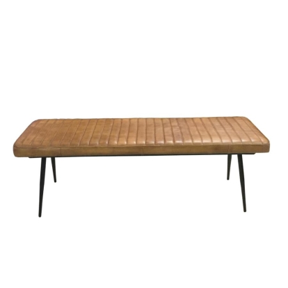 Coaster Misty Cushion Side Bench Camel and Black Model 110643