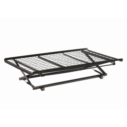 Coaster Ethan Pop Up Trundle Bed with Rollers Black Model 1137