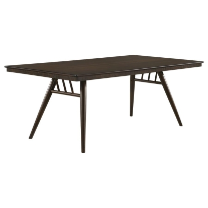 Coaster Wes Rectangular Dining Table Dark Walnut Model 115271
