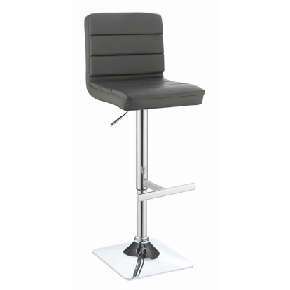 Coaster Bianca Upholstered Adjustable Bar Stools Grey and Chrome (Set of 2) Model 120696