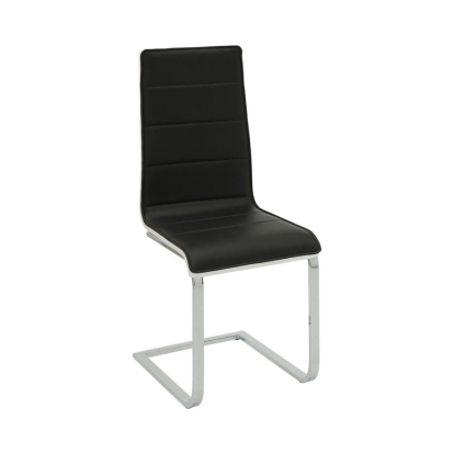Coaster Broderick Upholstered Side Chairs Black and White (Set of 4) Model 120948