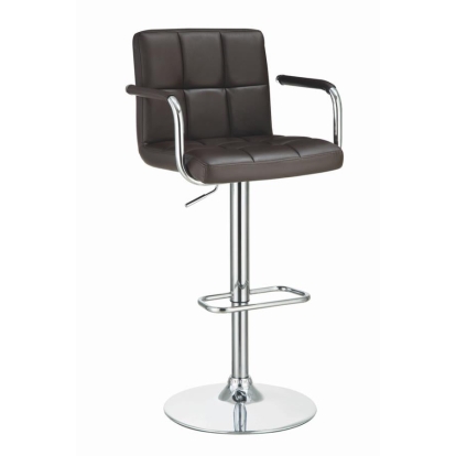Coaster Palomar Adjustable Height Bar Stool Brown and Chrome Model 121099
