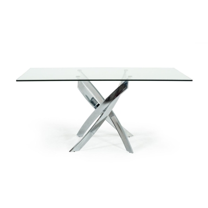 VIG Furniture Clear Glass Dining Table SKU VGEWF2133EA - Product ID 17432