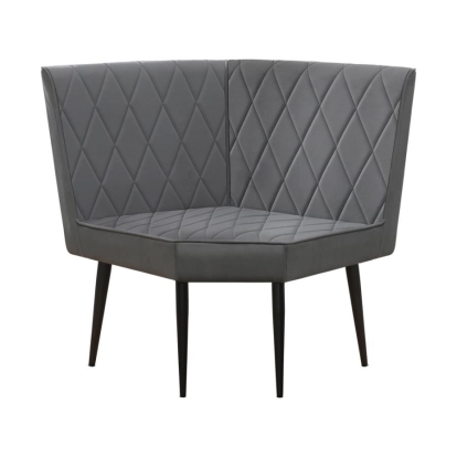 Coaster Moxee Upholstered Tufted Corner Bench Grey Model 193495CB
