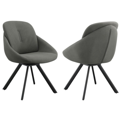 Coaster Mina Upholstered Swivel Padded Side Chairs (Set of 2) Model 193762