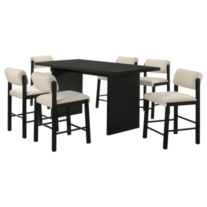 Coaster Decker Transitional Counter Height Dining Table Model 193958Blk-S7B