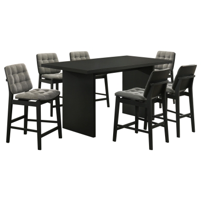 Coaster Decker Transitional Counter Height Dining Table Model 193958Blk-S7E