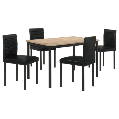Coaster Garza Transitional Greige Oak Dining Table Model 193981-S5