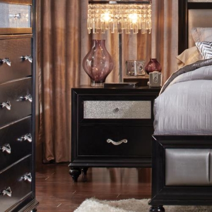 Coaster Barzini 2-drawer Rectangular Nightstand Black