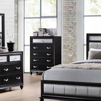 Coaster Barzini 5-drawer Rectangular Chest Black