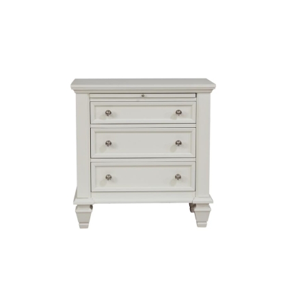 Coaster Sandy Beach 3-drawer Nightstand White Model 201302