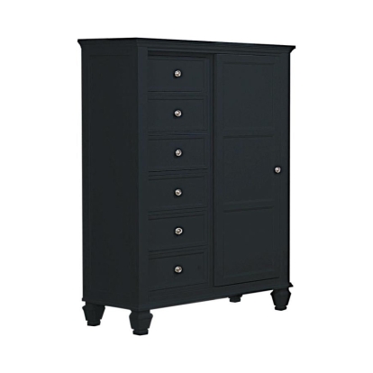 Coaster Sandy Beach Man’s Chest with Concealed Storage Black Model 201328
