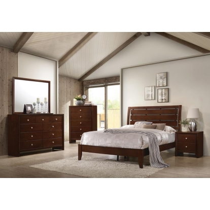 Coaster Serenity Panel Bedroom Set Rich Merlot Model 201971Q-S4