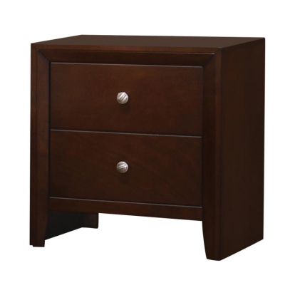 Coaster Serenity Rectangular 2-drawer Nightstand Rich Merlot Model 201972
