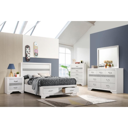 Coaster Miranda 5-piece Full Storage Bedroom Set White Model 205111F-S5