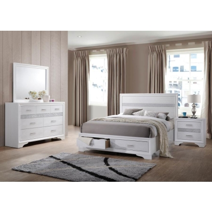 Coaster Miranda Platform Storage Bedroom Set Model 205111KW-S4