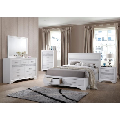 Coaster Miranda Platform Storage Bedroom Set Model 205111KW-S5