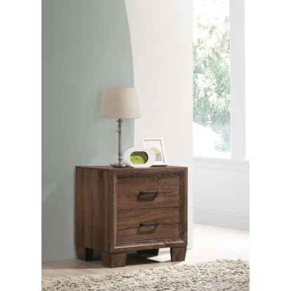Coaster Brandon 2-drawer Nightstand Medium Warm Brown