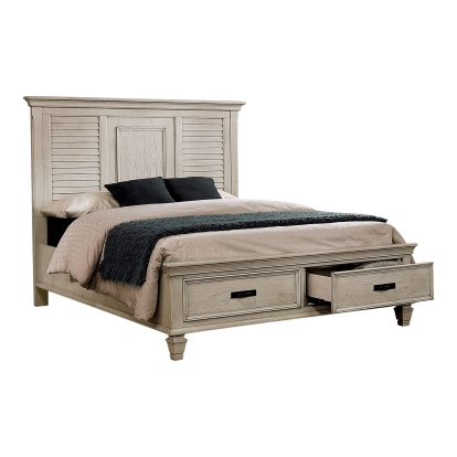 Coaster Franco Queen Storage Bed Antique White Model 205330Q