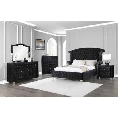 Coaster Deanna 5-piece California King Bedroom Set Black Model 206101KW-S5