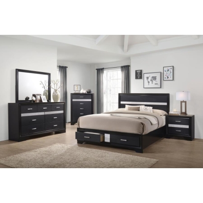 Coaster Miranda Platform Storage Bedroom Set Model 206361KE-S4