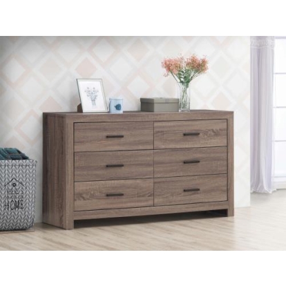 Coaster Brantford 6-drawer Dresser Barrel Oak