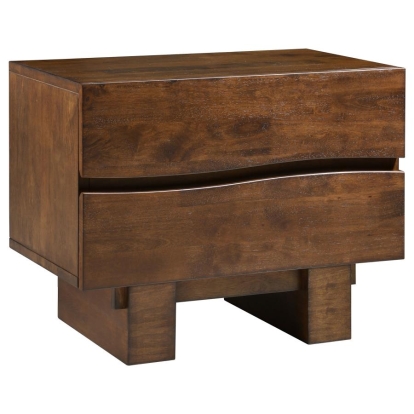 Coaster Genevieve 2-drawer Rectangular Nightstand Dark Brown Model 207492