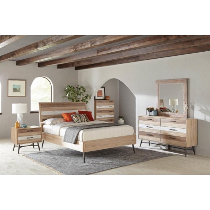 Coaster Marlow 5-piece Eastern King Bedroom Set Rough Sawn Multi Model 215761KE-S5