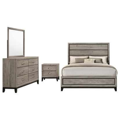 Coaster Watson Transitional Light Taupe Queen Bed Model 215911Q-S4