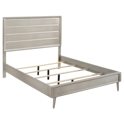 Coaster Ramon Queen Panel Bed Metallic Sterling Model 222701Q