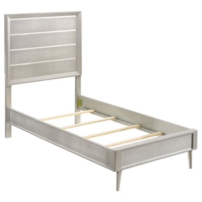 Coaster Ramon Twin Panel Bed Metallic Sterling Model 222701T