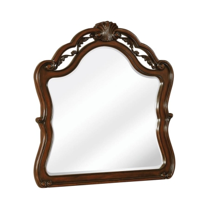Coaster Exeter Arched Dresser Mirror Dark Burl Model 222754
