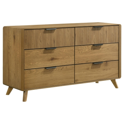 Coaster Bennett Mid-Century Modern Light Oak Dresser Model 222903