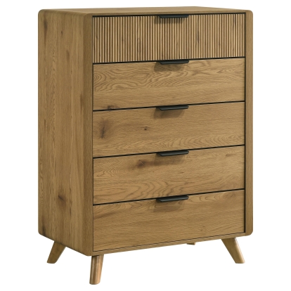 Coaster Bennett Mid-Century Modern Light Oak Chest Model 222905