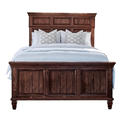 Coaster Avenue California King Panel Bed Weathered Burnished Brown Model 223031KW