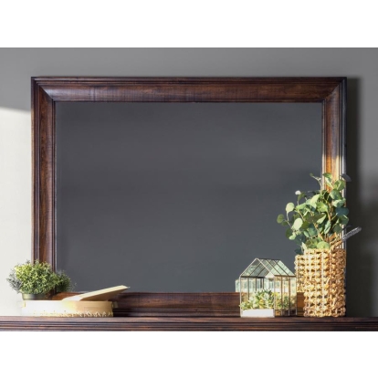Coaster Avenue Rectangle Dresser Mirror Weathered Burnished Brown Model 223034