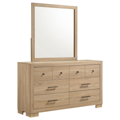 Coaster Arielle Transitional Light Oak Dresser With Mirror Model 223113M