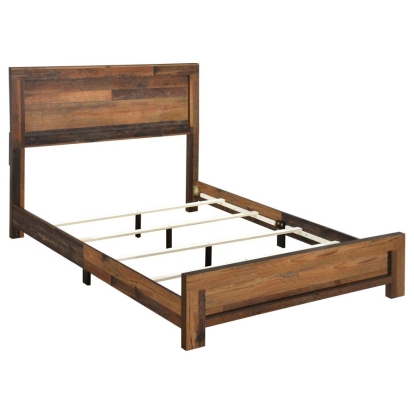 Coaster Sidney Queen Panel Bed Rustic Pine Model 223141Q