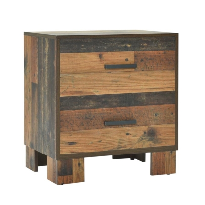 Coaster Sidney 2-drawer Nightstand Rustic Pine Model 223142