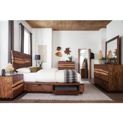 Coaster Winslow 5-piece Queen Storage Bedroom Set Smokey Walnut Model 223250SQ-S5