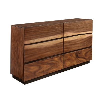 Coaster Winslow 6-drawer Dresser Smokey Walnut and Coffee Bean Model 223253