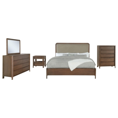 Coaster Maderia Mid-Century Modern California King Bed Model 223321Kw-S5